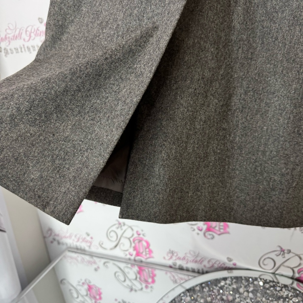Escada skirt long wool made in Germany 🇩🇪 38 Heather Gray Skirt - Picture 5 of 6